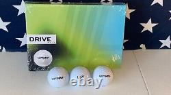 (12) Brand New in Box LIV Logo Golf Balls Vice Drive White 1 Dozen Vice Golf