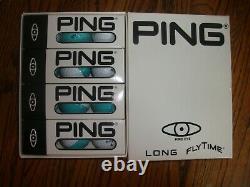 12 Ping Golf Balls Teal/white New In Box