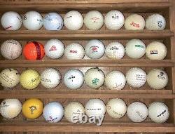 150 Vintage Golf Balls (see photos) Display Case NOT Included