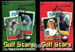 1981 & 1982 Donruss Golf Unopened Wax Box BBCE Jack Nicklaus BOTH Boxes