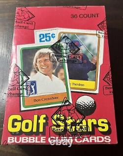 1981 Donruss Golf Stars Unopened Wax Box BBCE Certified PGA