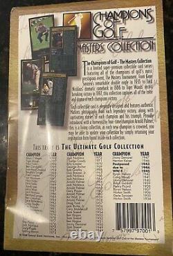 1998 Champions Of Golf The Masters Collection Sealed Box Tiger Woods Rookie