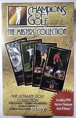 1998 Champions of Golf The Masters Collection Sealed Tiger Woods ROOKIE RC