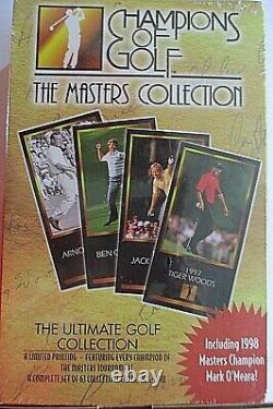 1998 Pga Champions Of Golf The Masters Collection Factory Sealed Box-tiger Woods