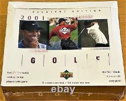 2001 FACTORY SEALED BOX Upper Deck Golf Tiger Woods #1 RC AUTO ROOKIE AUTOGRAPH