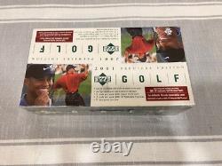 2001 UD UPPER DECK PREMIERE EDITION GOLF BRAND NEW SEALED BOX Tiger Woods RC