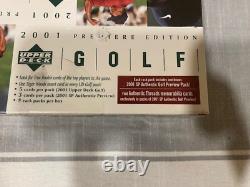 2001 UD UPPER DECK PREMIERE EDITION GOLF BRAND NEW SEALED BOX Tiger Woods RC
