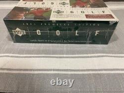 2001 UD UPPER DECK PREMIERE EDITION GOLF BRAND NEW SEALED BOX Tiger Woods RC
