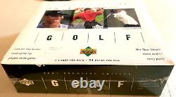 2001 UD UPPER DECK PREMIERE EDITION GOLF BRAND NEW SEALED HOBBY BOX Tiger Woods