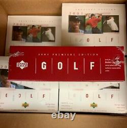2001 UD Upper Deck Golf Box Factory NEW Sealed TIGER WOODS #1 RC FREE SHIPPING