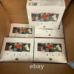 2001 UD Upper Deck Golf Box Factory NEW Sealed TIGER WOODS #1 RC FREE SHIPPING