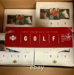 2001 UD Upper Deck Golf Box NEW Factory Sealed TIGER WOODS #1 Rookie Card