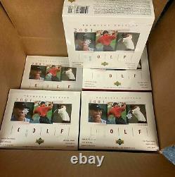 2001 UD Upper Deck Golf Box NEW Factory Sealed TIGER WOODS #1 Rookie Card