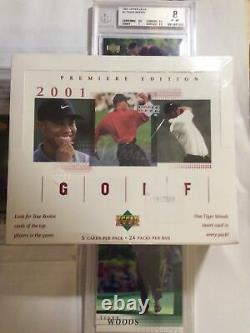 2001 Ud Rare Red Retail Box 24 Pack Factory Sealed (1) Look / Tiger Woods Rookie