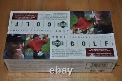 2001 Upper Deck GOLF BRAND NEW SEALED RACK BOX ud SP Preview TIGER WOODS RC