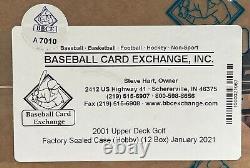 2001 Upper Deck Gold Factory Sealed Case (Hobby) (12 Box) BBCE Certified