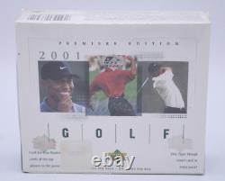 2001 Upper Deck Golf Card Hobby Box Factory Sealed 24 Packs Tiger Woods RC GRN