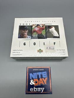 2001 Upper Deck Golf Card Hobby Box Factory Sealed 24 Packs Tiger Woods RC RED