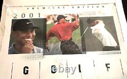 2001 Upper Deck Golf Hobby Box Factory 24 Package, 1 Tiger Per Pack