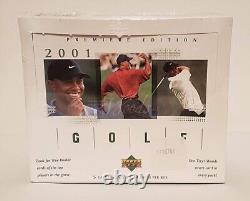 2001 Upper Deck Golf Hobby Box Sealed (24 Packs) 1 Tiger Woods Insert Per Pack