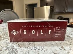 2001 Upper Deck Golf Premier Edition Box Factory Sealed Tiger Woods 120 Cards