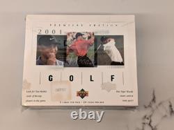 2001 Upper Deck Golf Premiere Edition Boxes Sealed Tiger Woods Insert Cards