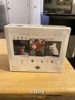 2001 Upper Deck Golf Premiere Edition Hobby Sealed Tiger Woods RC Auto Rookie