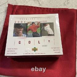 2001 Upper Deck Golf RETAIL Box Tiger Woods RC Players Ink Auto Hot