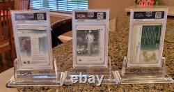 2001 Upper Deck Golf Rack Pack Box + Tiger Woods Rookie 1 21 & 51 PSA 9 MINT