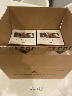 2001 Upper Deck Golf Sealed Box NEW Tiger Woods Rc Rookie Case Fresh Check pics