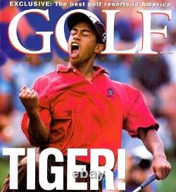 2001 Upper Deck Premiere Edit. Fact. Sealed Red Golf BX T. WOODS RC &AUTO