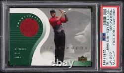 2001 Upper Deck Premiere Edit. Fact. Sealed Red Golf BX T. WOODS RC &AUTO