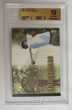 2001 Upper Deck Premiere Edit. Fact. Sealed Red Golf BX T. WOODS RC &AUTO