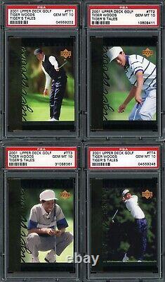2001 Upper Deck Premiere Edit. Fact. Sealed Red Golf BX T. WOODS RC &AUTO