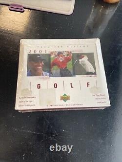2001 Upper Deck Premiere Edition Golf Box Factory Sealed TIGER WOODS ROOKIE Year