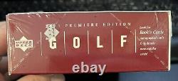 2001 Upper Deck Premiere Edition Golf Cards Factory Sealed Box Tiger Woods RC