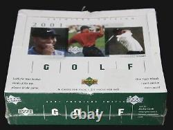 2001 Upper Deck Premiere Edition Golf FACTORY SEALED Box Tiger Woods Rookie 24/5
