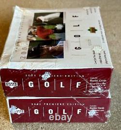 2001 Upper Deck Premiere Edition Golf New Factory Sealed Box Tiger Woods Rookie