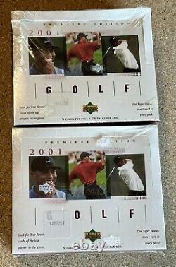 2001 Upper Deck Premiere Edition Golf New Factory Sealed Box Tiger Woods Rookie