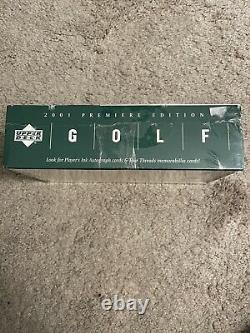 2001 Upper Deck Premiere Edition Golf Rack Pack Box