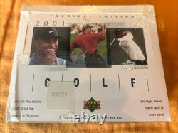 2001 Upper Deck Premiere Edition Retail Golf Box, Tiger Woods Insert/pack! LAST
