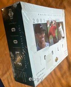2001 Upper Deck Premiere Edition Retail Golf Box, Tiger Woods Insert/pack! LAST
