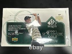 2001 Upper Deck SP Authentic Golf Factory Sealed Hobby Box Tiger Woods Rookie