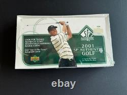 2001 Upper Deck SP Authentic Golf Hobby Box Sealed, Tiger Woods RC