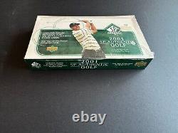 2001 Upper Deck SP Authentic Golf Hobby Box Sealed, Tiger Woods RC