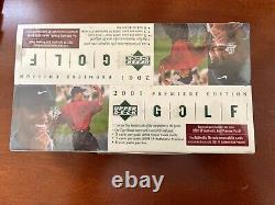 2001 Upper Deck sealed GOLF RACK pack box SP Authentic Preview packs Tiger Woods