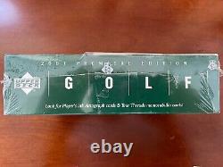 2001 Upper Deck sealed GOLF RACK pack box SP Authentic Preview packs Tiger Woods