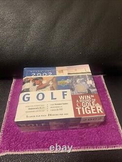 2002 Upper Deck Golf Factory Sealed Hobby Box (24 Packs) Phil Mickelson Rookie