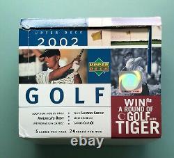 2002 Upper Deck Golf Hobby Box Opened 24 Packs Mickelson Rookie Year