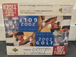 2002 Upper Deck Golf Mickelson Rookie & Signed Fabrics Sealed Box (24 packs)